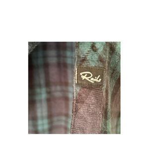 RAILS REVOLVE NWT Hunter Plaid Button Up Top Shirt Long Sleve White Azure Coal L